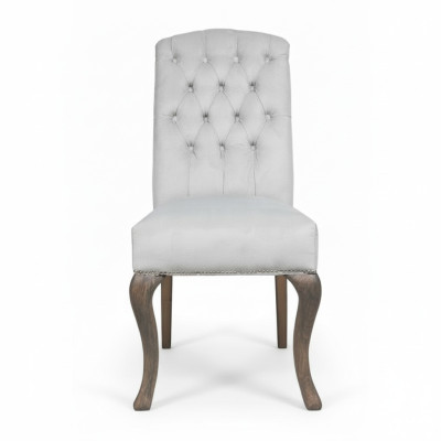 Chesterfield x4 Upholstered Chairs Designer Set Textile Chairs Luxurious Set of 4