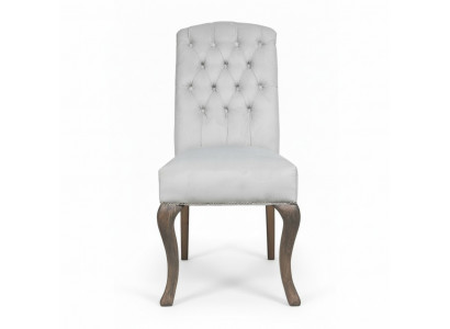Chesterfield x4 Upholstered Chairs Designer Set Textile Chairs Luxurious Set of 4