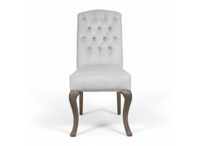Designer Gray Chesterfield Upholstered Chairs 10-piece Set Hotel Chairs Fabric Seats