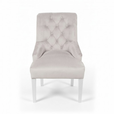 Chesterfield chairs with knocker, noble upholstery, hotel design chair, set of 2.