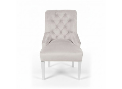 Chesterfield chairs with knocker, noble upholstery, hotel design chair, set of 2.