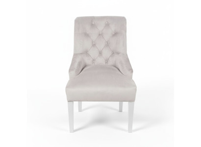 Gray Chesterfield chairs with knocker noble design upholstery hotel chair set x6 group