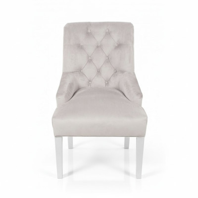 Gray Designer Chesterfield Chairs Upholstered Chair Set Textile Chairs x10 Single-Seater Set