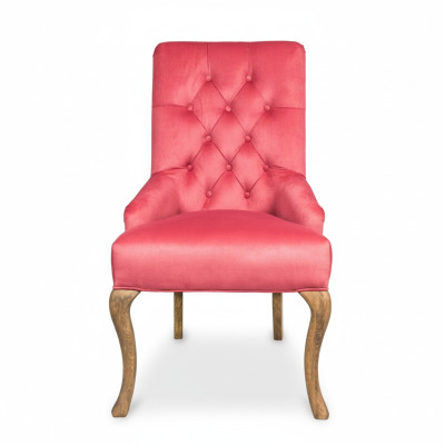 Red Chesterfield x6 Chair Group Designer Furniture Leather Seat
