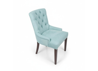 Modern Light Blue Chesterfield Chair Set Designer Armchairs Luxurious Seating Furniture