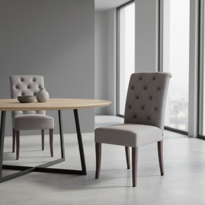 Chesterfield Chairs Designer Set Group Dining Room Chairs x8 Armchairs