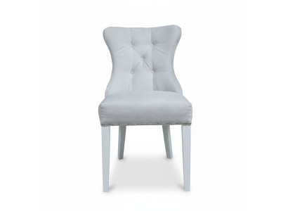 Gray Upholstered Chesterfield Chair Designer Armchairs Dining Room Furniture