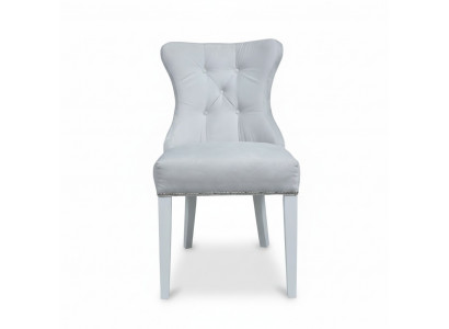 Gray Upholstered Chesterfield Chair Designer Armchairs Dining Room Furniture