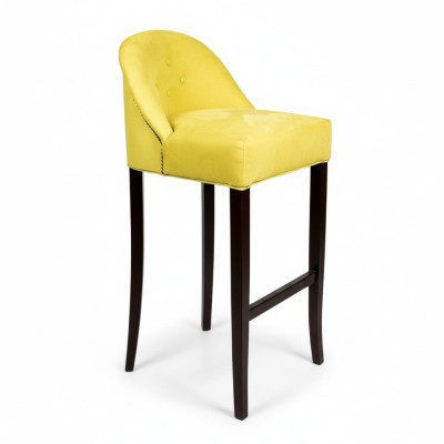 Yellow Chesterfield Bar Stool Modern Single Seater Luxury Lounge Furniture