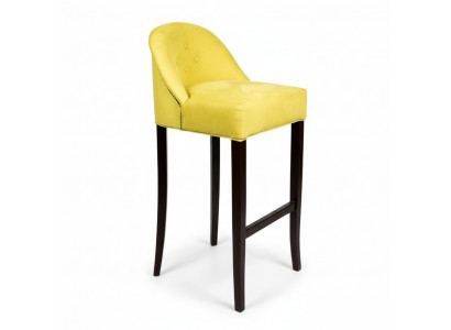 Yellow Chesterfield Bar Stool Modern Single Seater Luxury Lounge Furniture