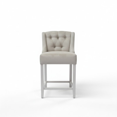 Exclusive x4 Chesterfield Bar Stools Fabric Seat Designer Set of 4