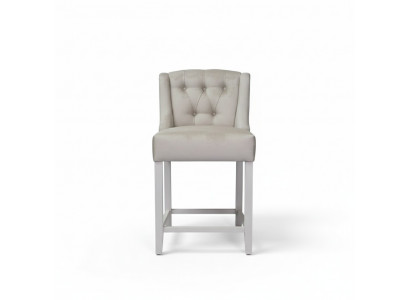 Modern Brown Chesterfield Bar Stools Luxury Seat Designer x8 Chairs