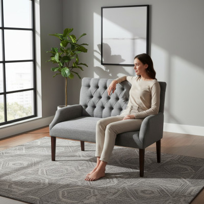 Bank Sara upholstered bench bench designer bench seating furniture Chesterfield