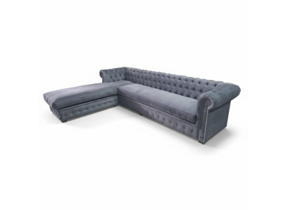Corner sofa Chesterfield fabric textile corner couch sofa upholstery couch corner suite