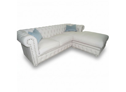 Sofa Velvet Corner Sofa Chesterfield Textile Fabric Corner Couch Upholstered Couch Corner Suite