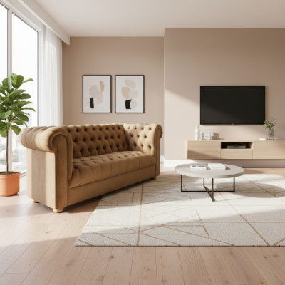 Three-seater couch upholstery Chesterfield sofa design leather sofas couches