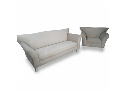 Sofa 3-Seater + 1-Seater Sofa Set Upholstered Designer Couches Sofas Set