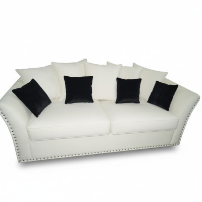 Classic design couch upholstery sofa three-seater fabric couches sofas 3-seater