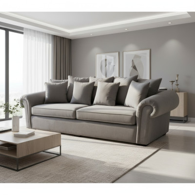 Sofa 3-seater Chesterfield upholstery classic sofas three-seater fabric couches