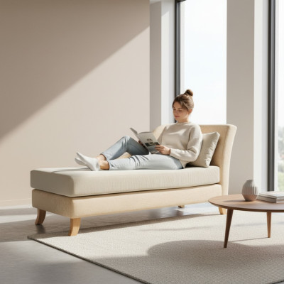 Chaise longue Chaise longues Fabric Sofa Recliner Chaise Club Relax Textile