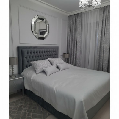 Chesterfield bed upholstered double hotel decor beds bedroom 140x200cm