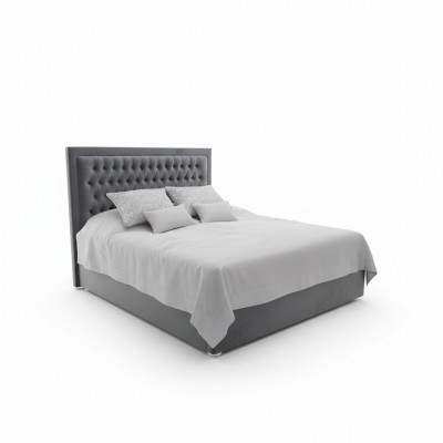 Chesterfield bed upholstered double hotel decor beds bedroom 140x200cm