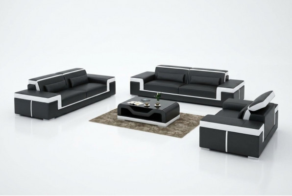 Sofa set couch upholstery sofa 3+1+1 complete set set 3-piece.