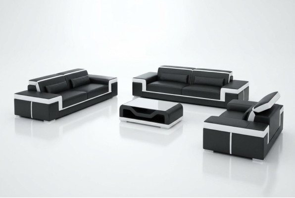 Modern living room sofa set couch seating arrangement 3+2+1 complete set new