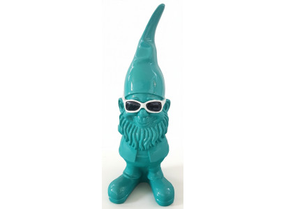 Deko Figur Statue Skulptur 50cm Fuguren Statuen Skulpturen Zwerg mit Brille cool