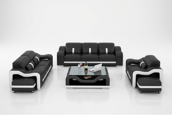 Designer sofa set couch upholstered sofas leather modern 3+2 seater complete set new