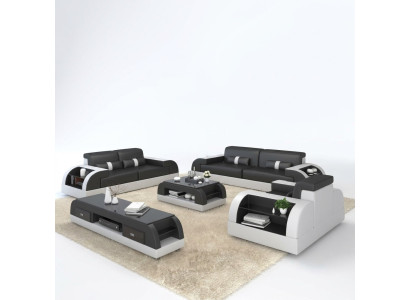 Sofa Set Couch Upholstery Sofa 3+1 Complete Set Suites Design Leather 2-piece.