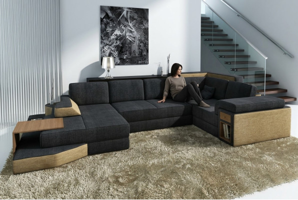 Luxurious U-shaped corner sofa for living room Discover a great design