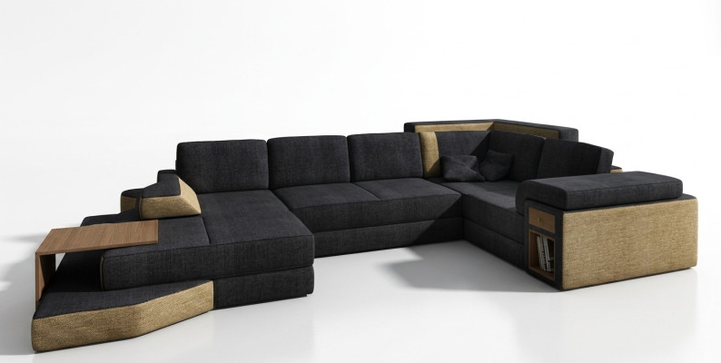 Luxurious U-shaped corner sofa for living room Discover a great design