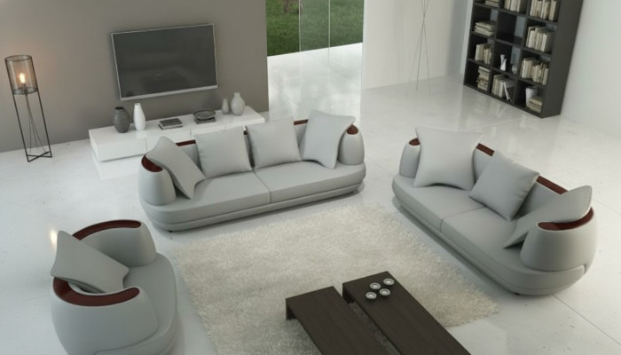 Leather Sofa USB Sofa Set 3+2+1 Couch Seat Upholstery Sofa Set Sets