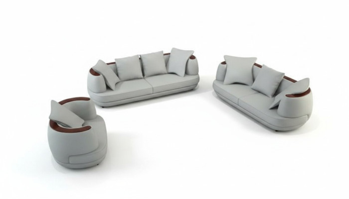 Leather Sofa USB Sofa Set 3+2+1 Couch Seat Upholstery Sofa Set Sets