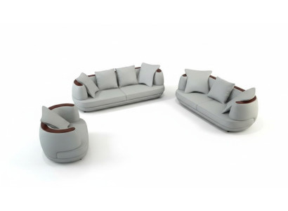 Leather Sofa USB Sofa Set 3+2+1 Couch Seat Upholstery Sofa Set Sets