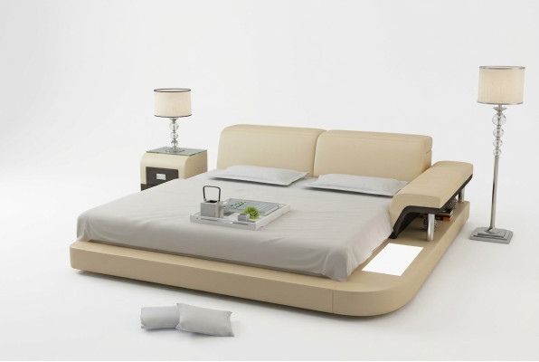Luxury Multifunction Waterbed Double Bed Water Beds Upholstery 200x200 + USB