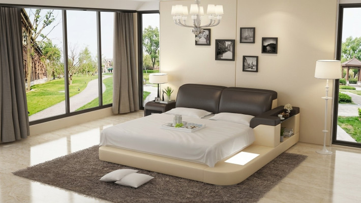 Luxury Double Multifunction Waterbed Waterbed Cushioning 200x200 + USB