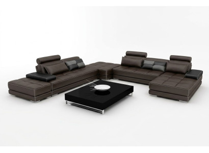 Leather sofa couch living landscape corner sofa corner set design modern sofa + USB new