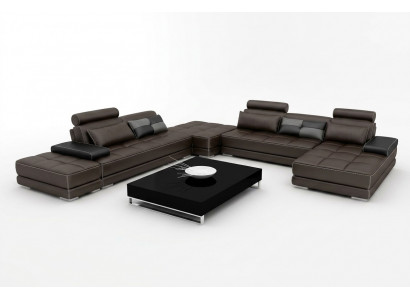 Leather sofa couch living landscape corner sofa corner set design modern sofa + USB new