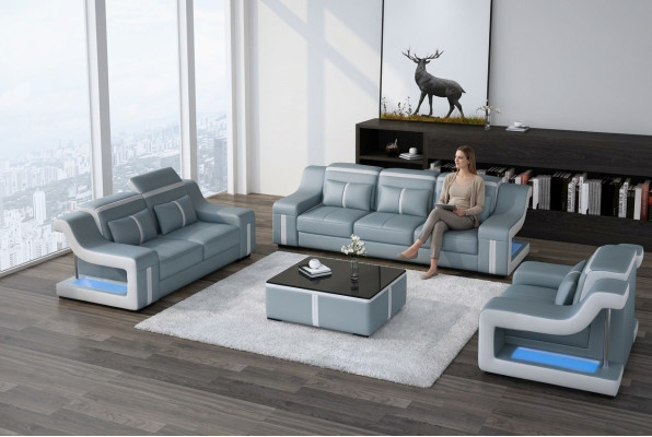 Sofa set 3+1 seats G8047D couch upholstery seat set sofa living room leather