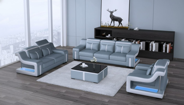 Sofa set 3+1 seats G8047D couch upholstery seat set sofa living room leather