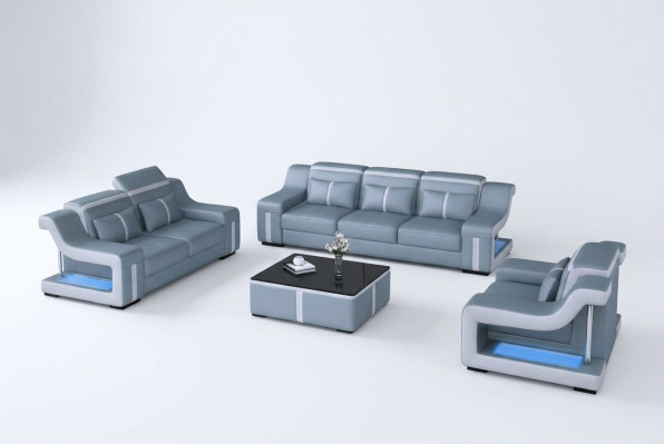 Sofa set 3+1 seats G8047D couch upholstery seat set sofa living room leather