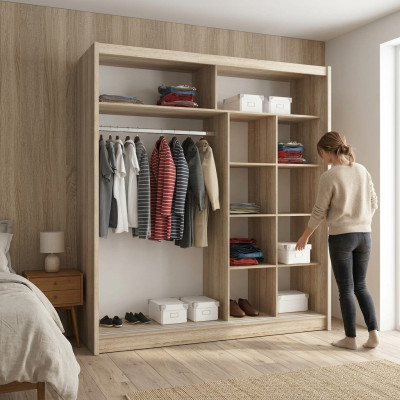 Multifunctional Shelves Closet Shelf Decorative Storage Wardrobes 200cm