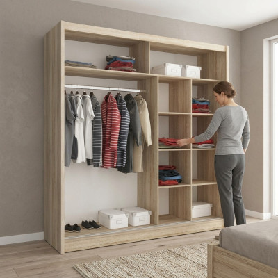 Multi-purpose shelves cabinet decor shelf storage wardrobes 200cm