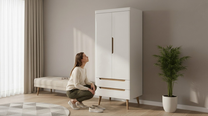 Multipurpose Shelves 80cm Cabinet Shelf Storage Wardrobe