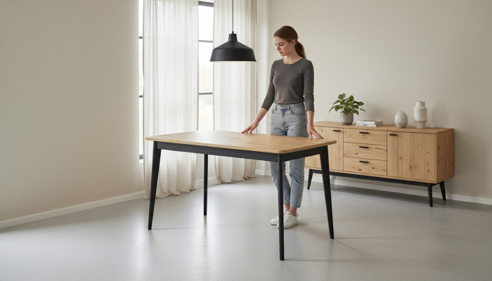 Modern wooden dining table extending dining room tables wood tables