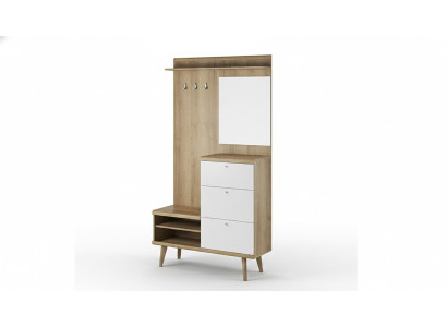 Wardrobe Hallway Wardrobe Hanging Storage Wall Door Wardrobes & Hook Set