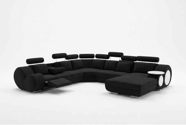 Sofa Designer Living Landscape U-Form Couch Corner Sofa with USB Upholstery Set Sofas