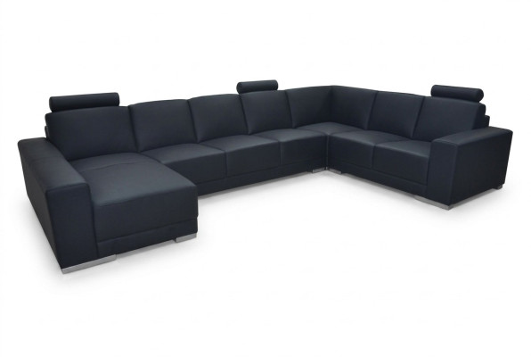 Corner sofa, upholstered corner sofas, living room landscape, designer couches, fabric + USB